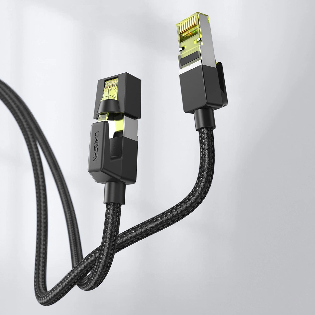 Network Cable UGREEN NW150, UTP, Cat7, 2m, Black 