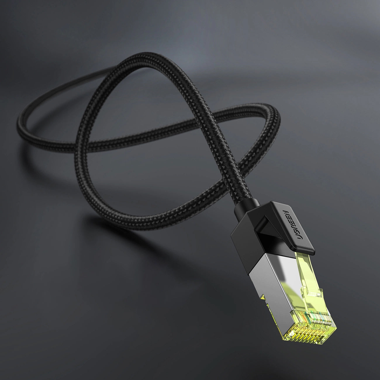 Network Cable UGREEN NW150, UTP, Cat7, 2m, Black 