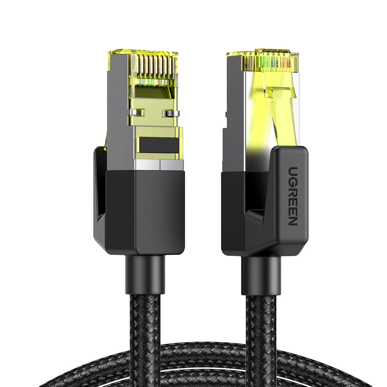 Network Cable UGREEN NW150, UTP, Cat7, 2m, Black 