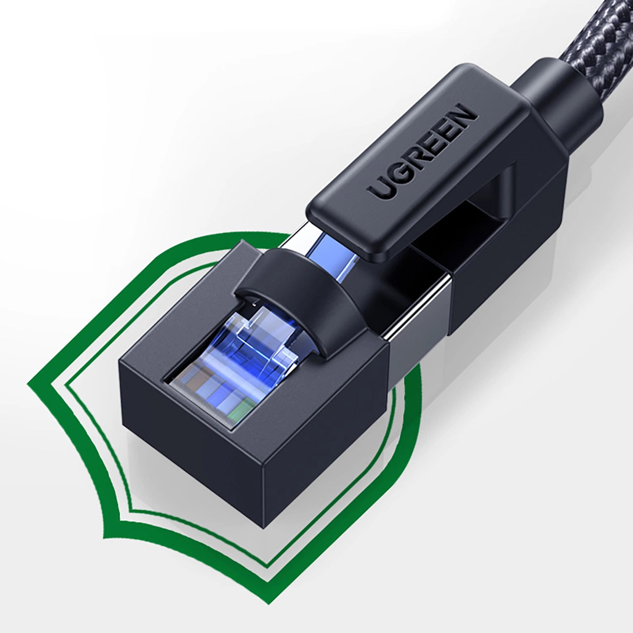 Mrežni kabel UGREEN NW153, UTP, Cat8, 1.5m, crni