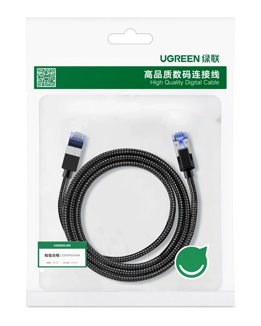 Mrežni kabel UGREEN NW153, UTP, Cat8, 1m, Crni