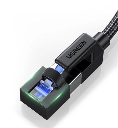 Mrežni kabel UGREEN NW153, UTP, Cat8, 1.5m, crni