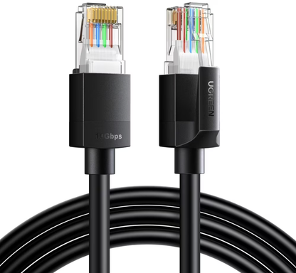 Mrežni kabel UGREEN NW316, UTP, Cat6, 8m, Crni