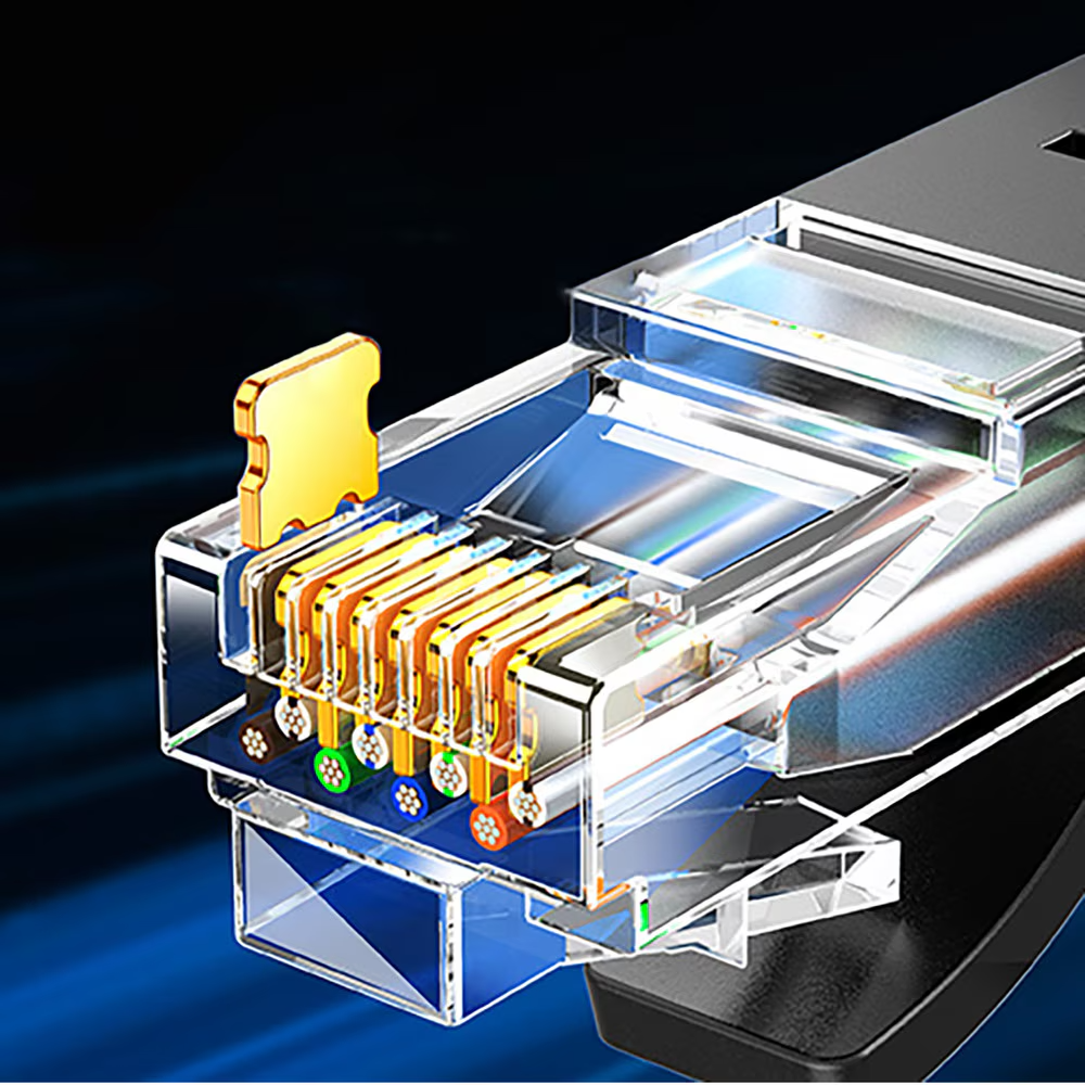 Mrežni kabel UGREEN NW316, UTP, Cat6, 8m, Crni