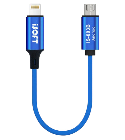 Kabel za prijenos podataka iSOFT IS-003B, sučelje Lightning - microUSB