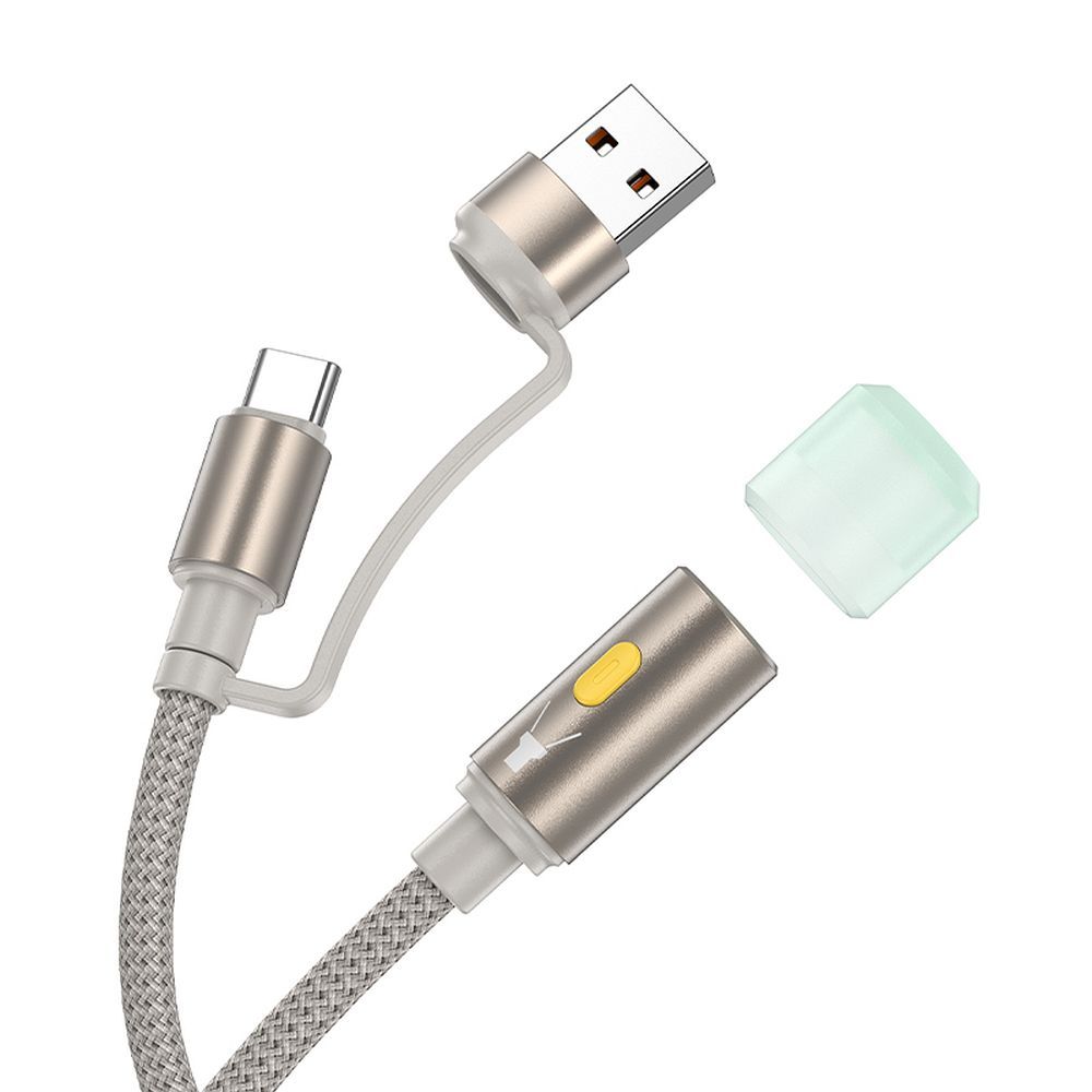 Kabel Led HOCO UA38C, USB-C / USB-A, 0.3m, Zlatni