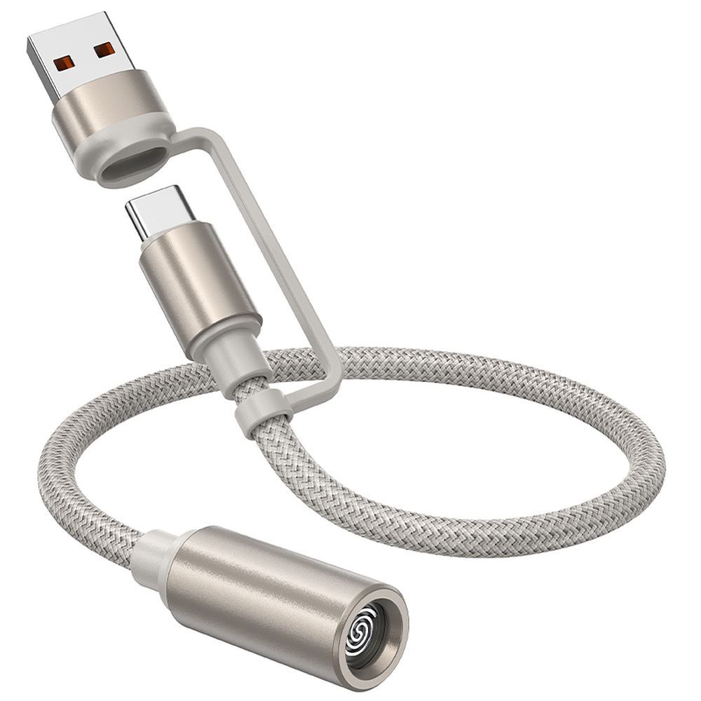 Električni upaljač HOCO UA38B, USB-C / USB-A, 0,3m, Zlatni