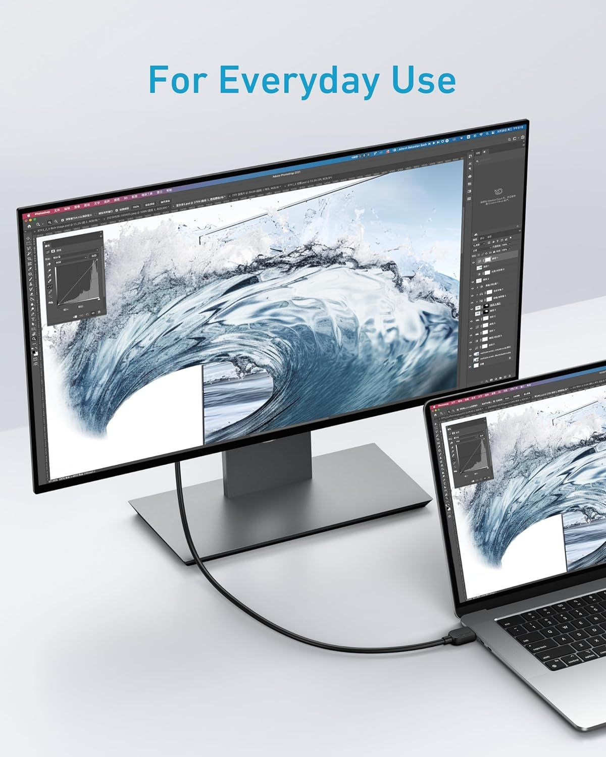 Video kabel Anker, HDMI - HDMI, 8K, 1.8m, Crni A8742011