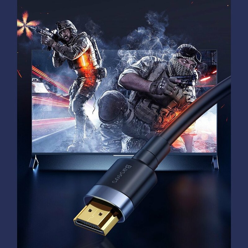 Video kabel Baseus Cafule, HDMI - HDMI, 4K, 5m, Crni CADKLF-H01