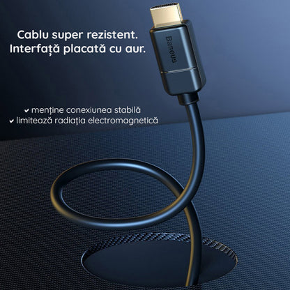Video kabel Baseus High Definition, HDMI - HDMI, 4K, 5m, Crni CAKGQ-D01