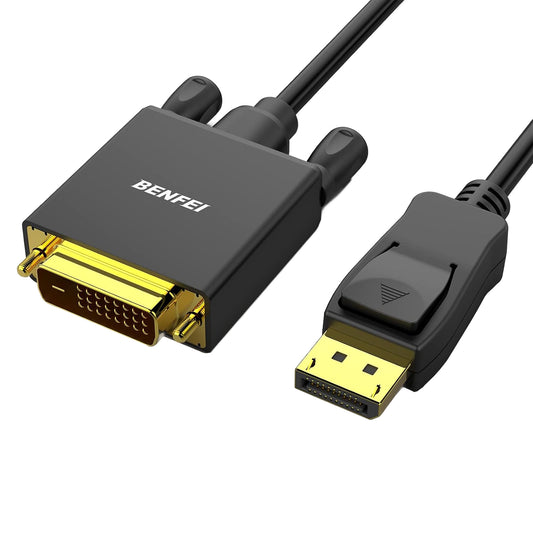 Video kabel Benfei, DisplayPort - DVI, 1080P, 0.9m, Crna