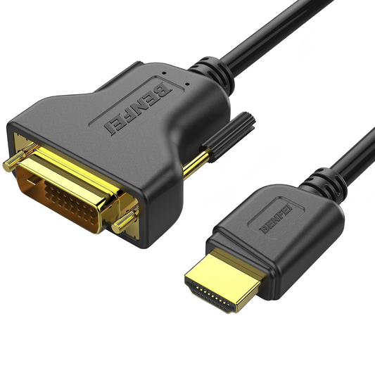 Benfei video kabel, HDMI - DVI, 1080P, 0,9m, Crna