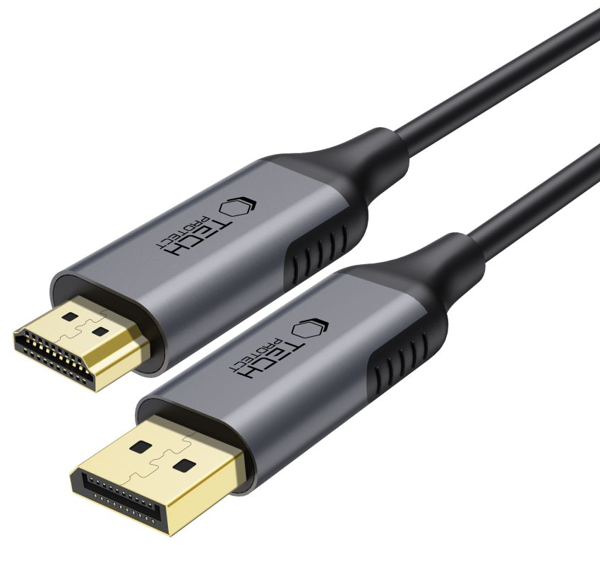 Video kabel Tech-Protect Ultraboost, DisplayPort - HDMI, 4K, 2m, Crna