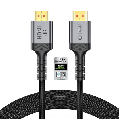 Video kabel Tech-Protect Ultraboost 2, HDMI - HDMI, 8K, 2m, Crna