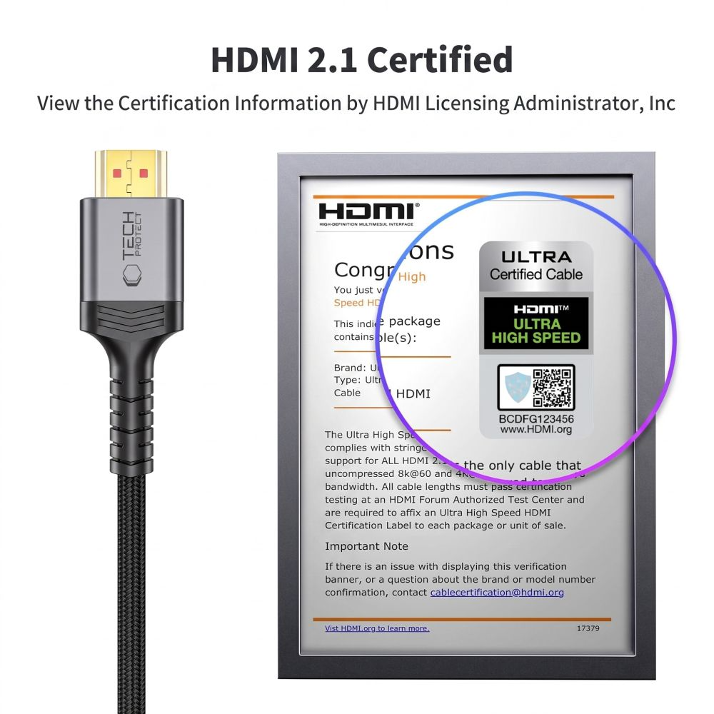 Video kabel Tech-Protect Ultraboost 2, HDMI - HDMI, 8K, 3m, Crna