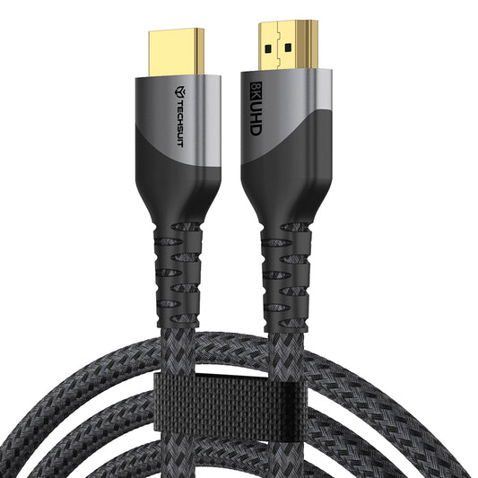 Video kabel Techsuit NexusVision Pro CX3, HDMI - HDMI, 8K, 2m, Siva