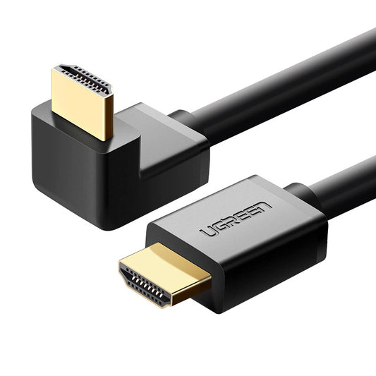 Video kabel UGREEN pod kutom, HDMI - HDMI, 4K, 2m, crni HD103