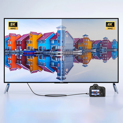 Video kabel UGREEN HD163, miniHDMI - HDMI, 8K, 2m, Sivi