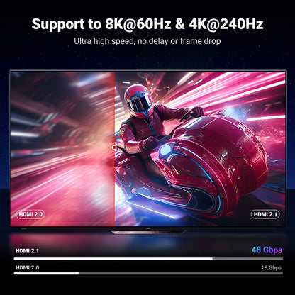 Video kabel UGREEN HD171, HDMI - HDMI, 8K, 1m, Crni