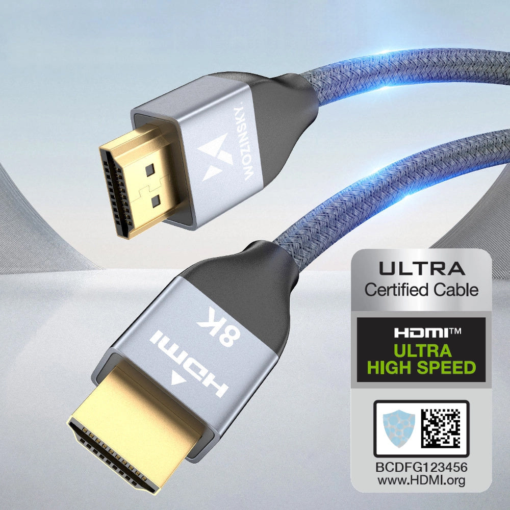 Video kabel WZK Ultraboost, HDMI - HDMI, 8K, 3m, sivi WHDMI-30