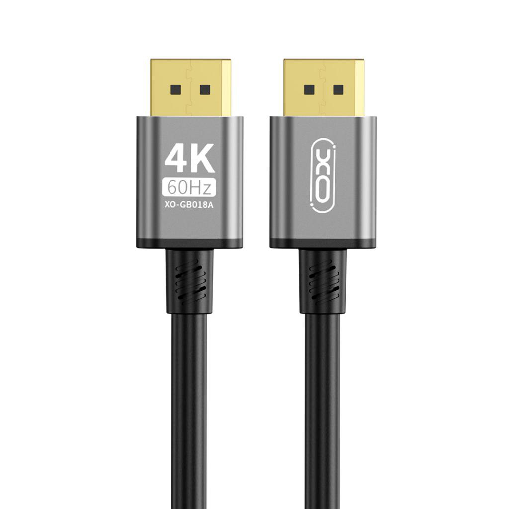 Video kabel XO Design GB018A, DisplayPort - DisplayPort, 4K, 3m, Crni