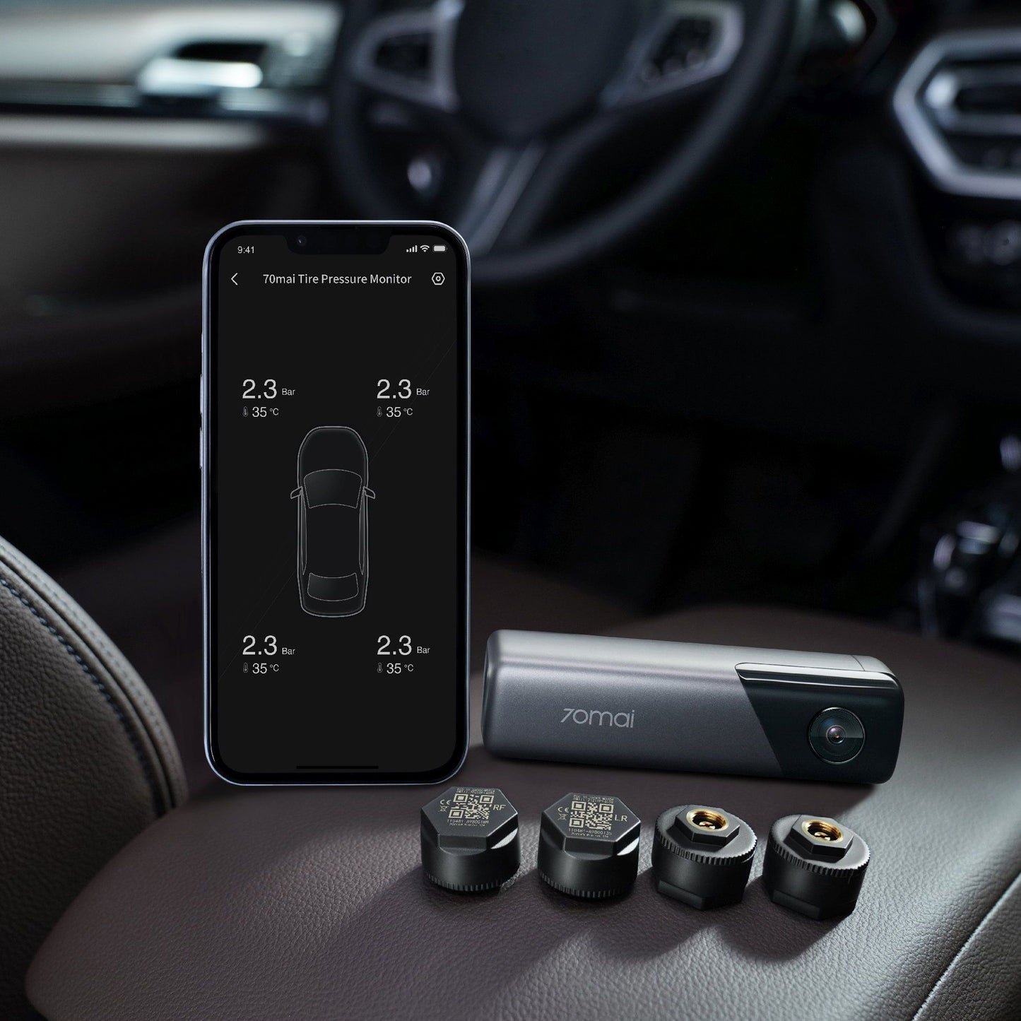 Auto kamera 70mai Dash Cam M500, 1944P, Wi-Fi, GPS, AI, 64Gb