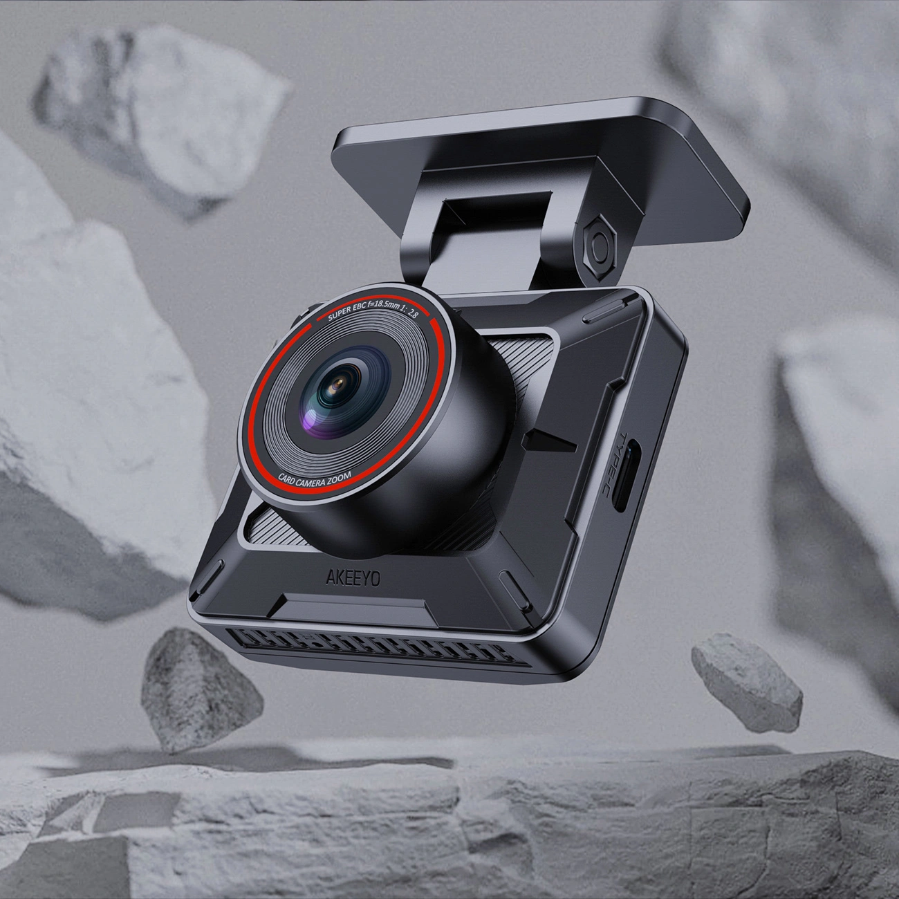 Akeeyo P1 Auto Kamera, 1080P, Wi-Fi