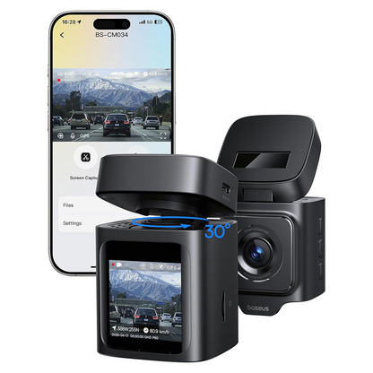 Auto kamera Baseus PrimeTrip VD1, 3K, Wi-Fi, GPS, Zaslon 1.54 inča, Obnovljeno C10669000123-00