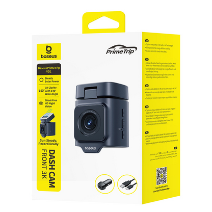 Auto kamera Baseus PrimeTrip VD1, 3K, Wi-Fi, GPS, Zaslon 1.54 inča, Obnovljeno C10669000123-00