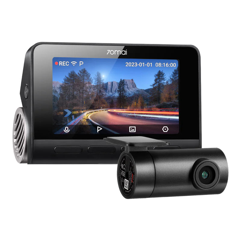 Auto kamera Prednja Zadnja 70mai Dash Cam A810, 4K, Wi-Fi, GPS, Zaslon 3 inča