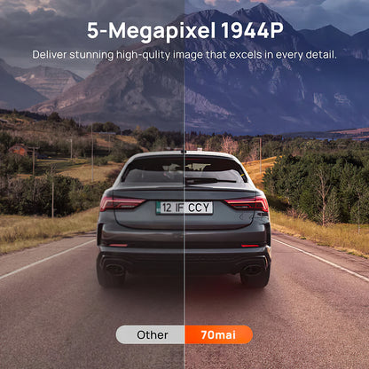 Auto kamera Prednja Stražnja 70mai Dash Cam A510, 3K, GPS, Wi-Fi, Zaslon 2 inča