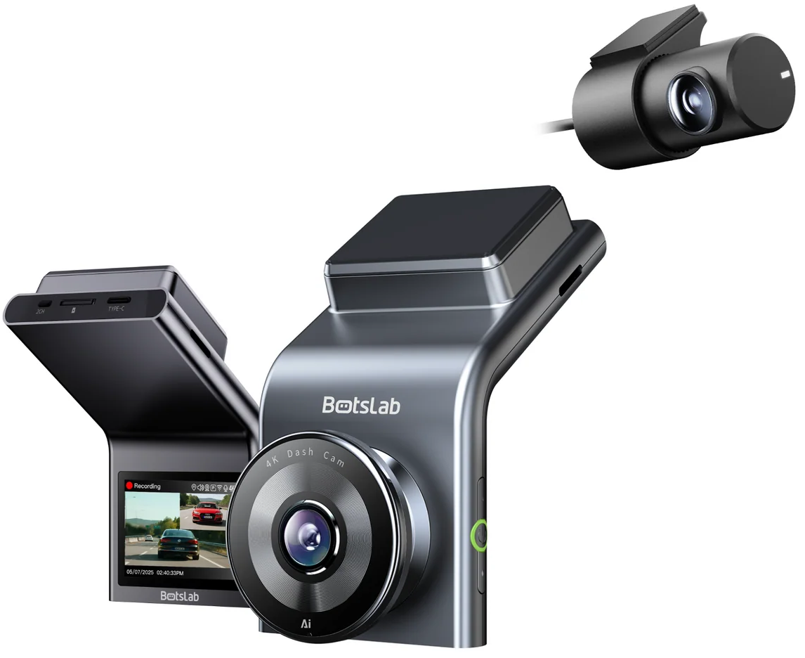 Prednja i stražnja auto kamera Botslab G300H Plus, 4K, Wi-Fi, GPS, zaslon 2.4 inča