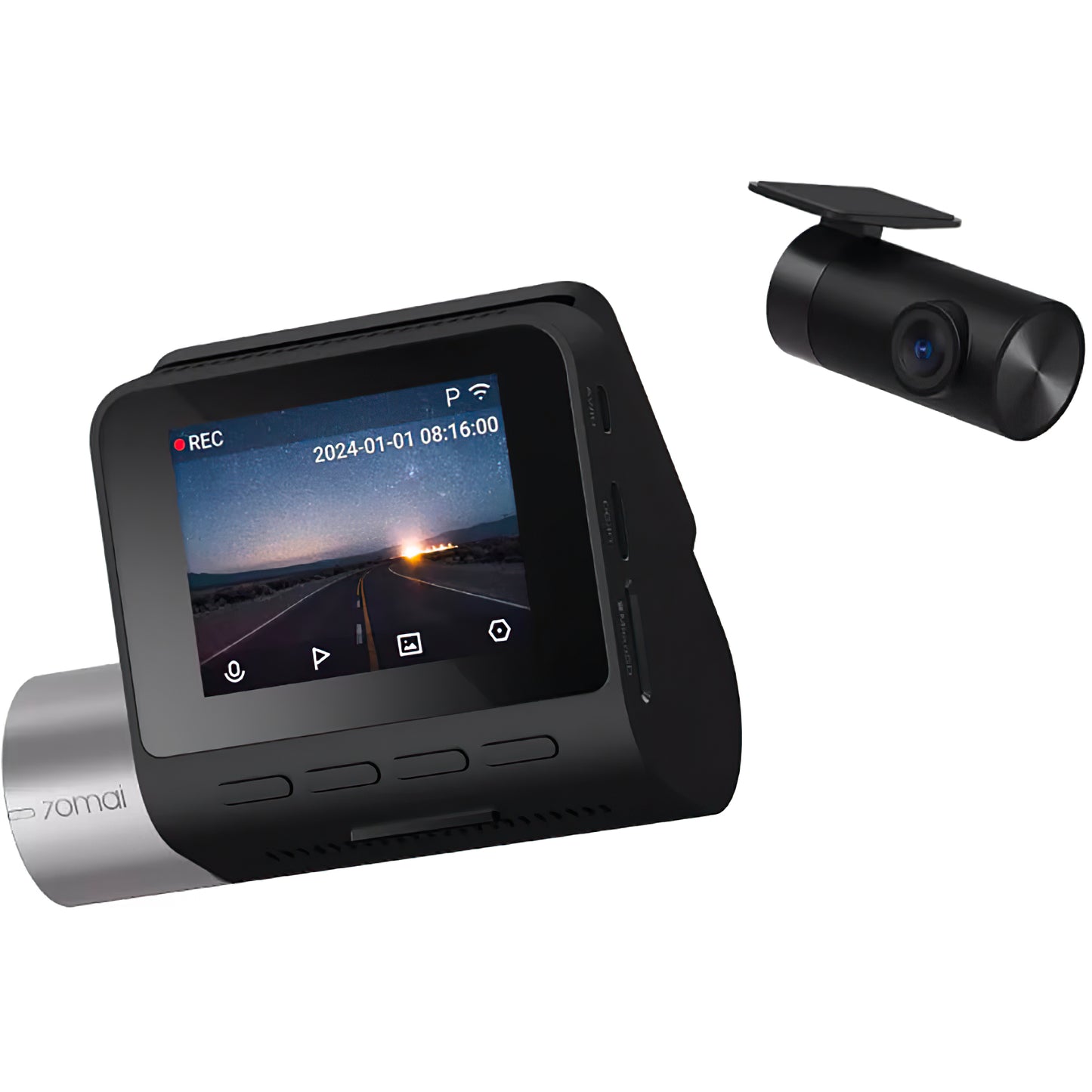 Auto kamera Prednja Stražnja 70mai Dash Cam A510, 3K, GPS, Wi-Fi, Zaslon 2 inča
