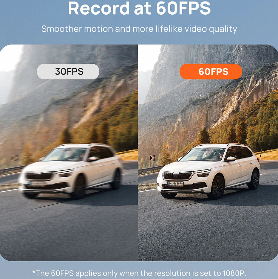 Auto kamera Prednja Zadnja 70mai Dash Cam A810, 4K, Wi-Fi, GPS, Zaslon 3 inča