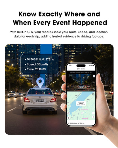 Auto Kamera Prednja Stražnja DDPAI N5 Dual 2026, 4K, Wi-Fi, GPS, AI