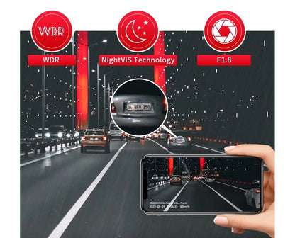 Auto kamera Prednja Stražnja DDPAI mola N3 Pro, 1600P, Wi-Fi