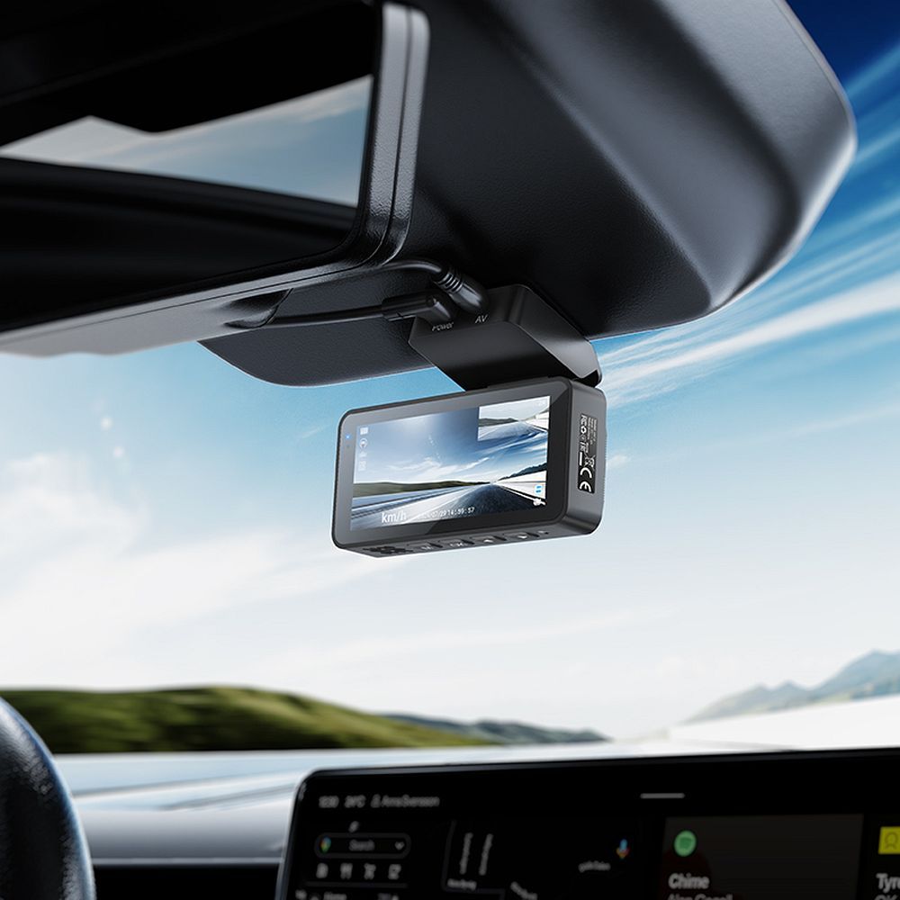 Auto kamera Prednja Zadnja HOCO DV12, 2K, Wi-Fi, GPS, Zaslon 3.69 inča