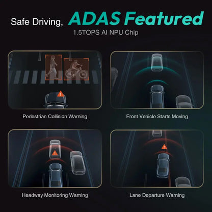 Auto kamera Prednja Zadnja Botslab G980H, 4K, Wi-Fi, GPS, Zaslon 2.45 inča