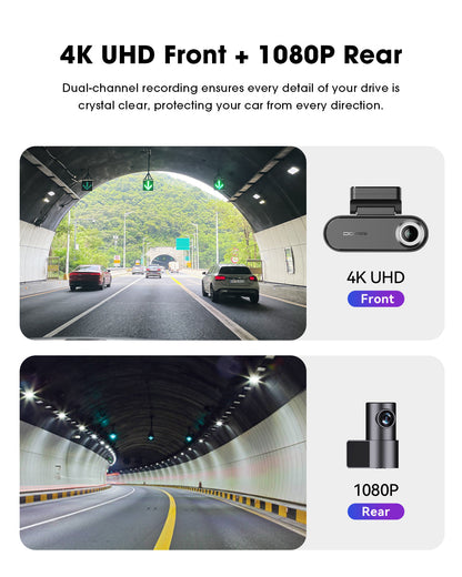 Auto Kamera Prednja Stražnja DDPAI N5 Dual 2026, 4K, Wi-Fi, GPS, AI