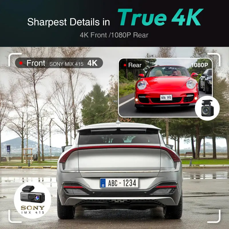 Auto kamera Prednja Zadnja Botslab G980H, 4K, Wi-Fi, GPS, Zaslon 2.45 inča