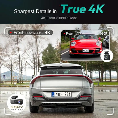 Auto kamera Prednja Zadnja Botslab G980H, 4K, Wi-Fi, GPS, Zaslon 2.45 inča