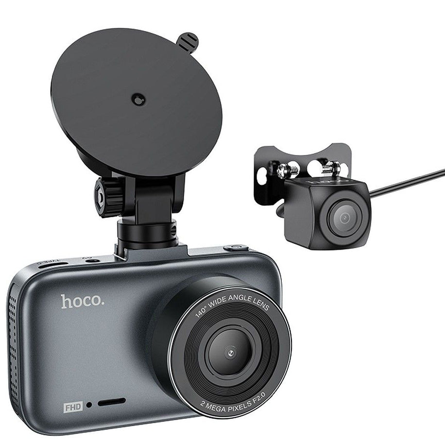 Auto kamera Prednja Zadnja HOCO Driving DV6, 1080P, Zaslon 3 inča