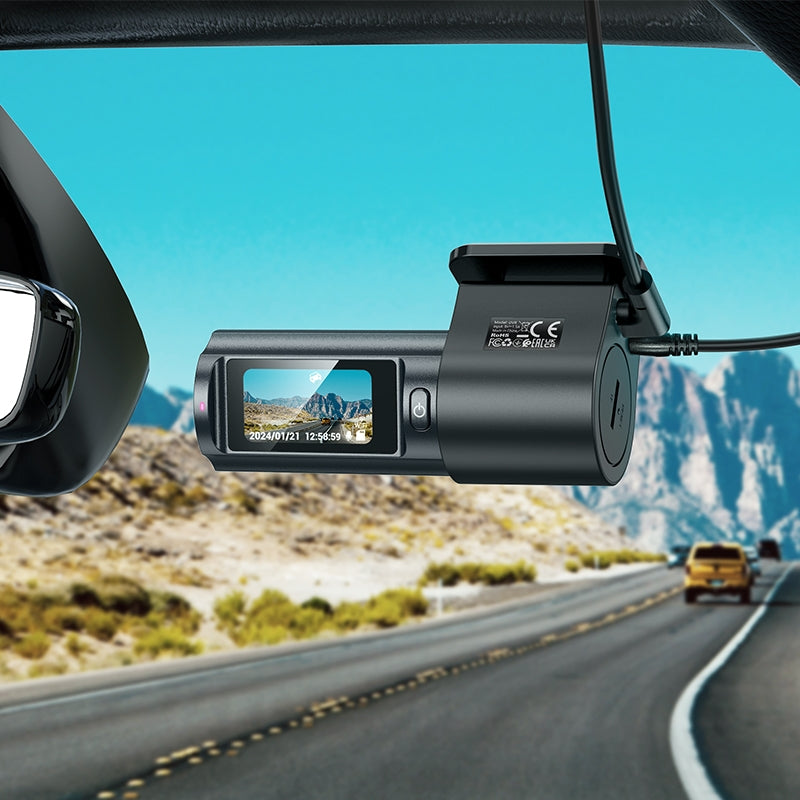 Prednja i stražnja auto kamera HOCO DV8, 2K, zaslon 1.47 inča
