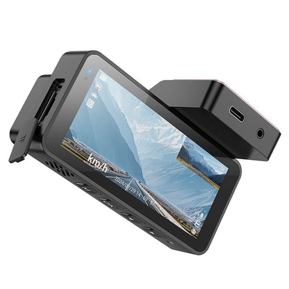 Auto kamera Prednja Zadnja HOCO DV12, 2K, Wi-Fi, GPS, Zaslon 3.69 inča