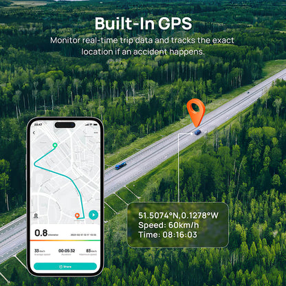 Auto kamera Prednja Stražnja 70mai Dash Cam A510, 3K, GPS, Wi-Fi, Zaslon 2 inča