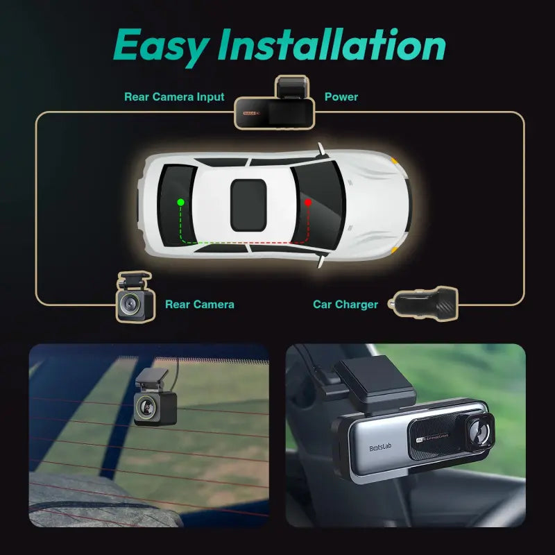 Auto kamera Prednja Zadnja Botslab G980H, 4K, Wi-Fi, GPS, Zaslon 2.45 inča