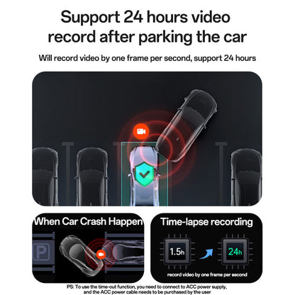 Auto kamera Yesido KM22, 1080P, Wi-Fi, Crna