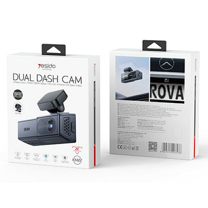 Auto kamera Yesido KM22, 1080P, Wi-Fi, Crna