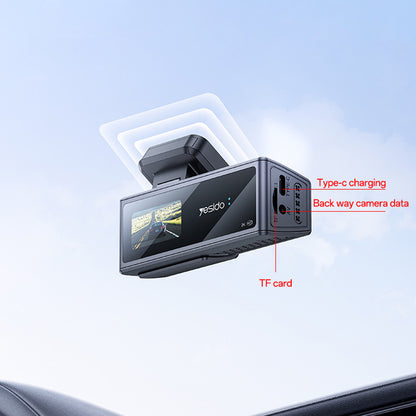 Auto kamera Yesido KM22, 1080P, Wi-Fi, Crna