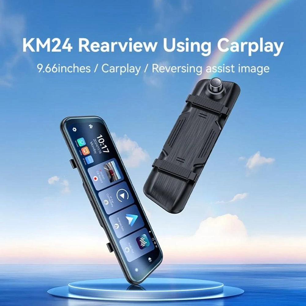 Auto kamera Yesido KM24 s Carplay / Android Auto, 4K, Zaslon 9.66 inča